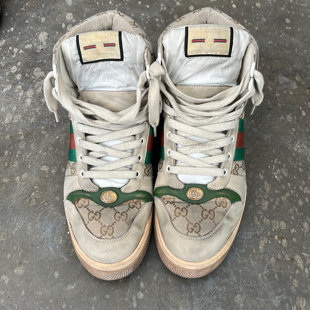 Gucci Men's Sneakers - Green, Red, Beige